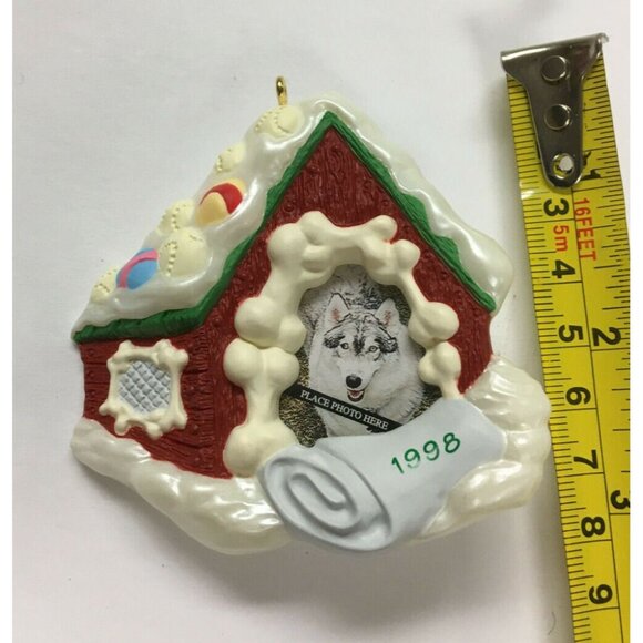 Christmas Ornament "Special Dog" Photo Holder Hallmark 1998 QX6706 - Picture 2 of 4